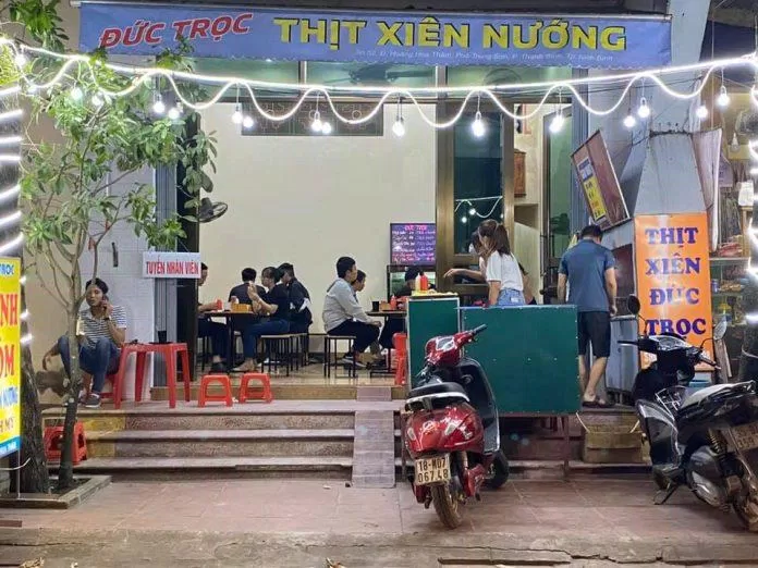 15 quán ăn ngon ở Ninh Bình: Ăn gì ở đất cố đô? - Kiến thức mới 2024 78 Quán ăn bánh tôm, thịt nướng Đức Trọc (nguồn: internet)