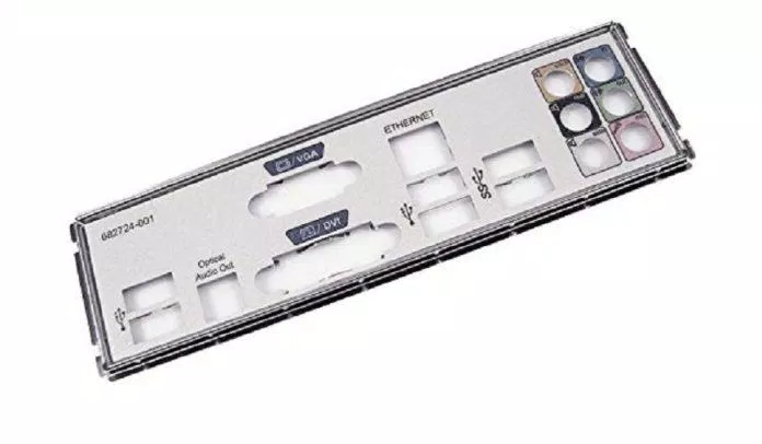 Tấm chắn I/O của bo mạch chủ (Ảnh: Internet) Tấm chắn I/O của bo mạch chủ (Ảnh: Internet)