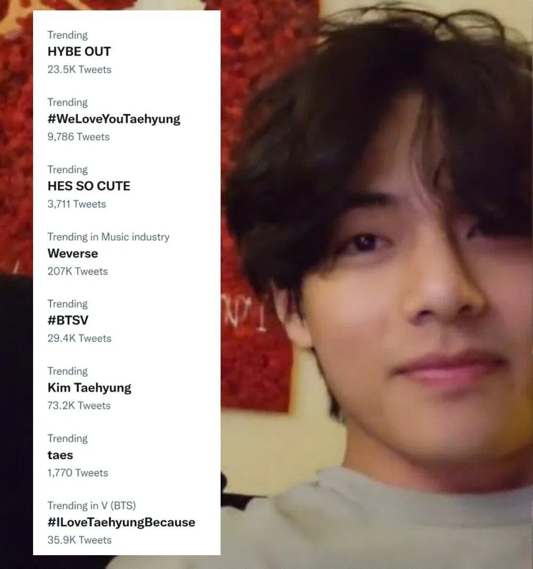 Fans hâm mộ của V BTS yêu cầu HYBE đối xử công bằng với nghệ sĩ.