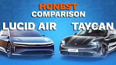 Xe Taycan của Porsche dường như lép vế trước Lucid Air (Ảnh: Internet) Xe Taycan của Porsche dường như lép vế trước Lucid Air (Ảnh: Internet)