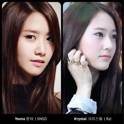 Krystal được cho là giống Yoona hơn giống chị gái mình.( ảnh: internet).