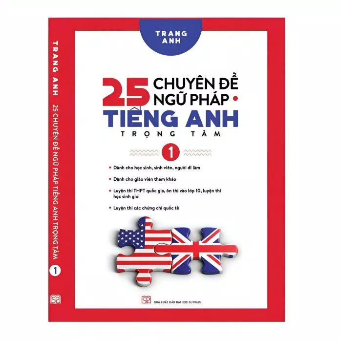 Bìa sách "25 chuyên đề ngữ pháp tiếng Anh" - quyển 1 (Ảnh: Internet)