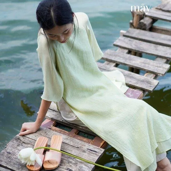 Tone màu chủ đạo là màu xanh cốm tạo cảm giác thư thái, an nhiên