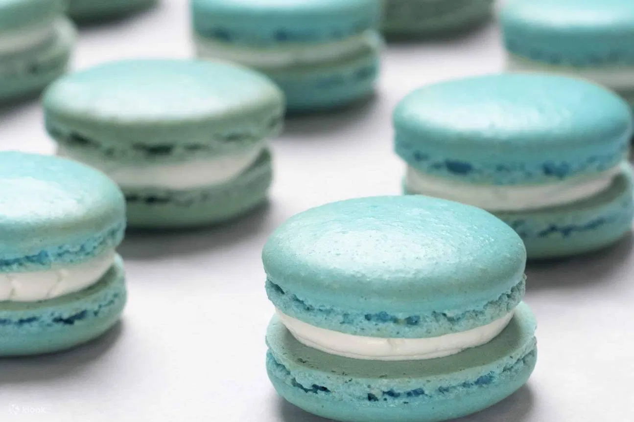 Chiếc bánh Macaron. (Nguồn: Internet) Chiếc bánh Macaron. (Nguồn: Internet)