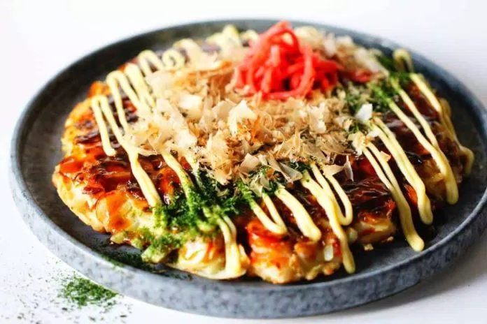 Món Okonomiyaki (Nguồn :Internet)