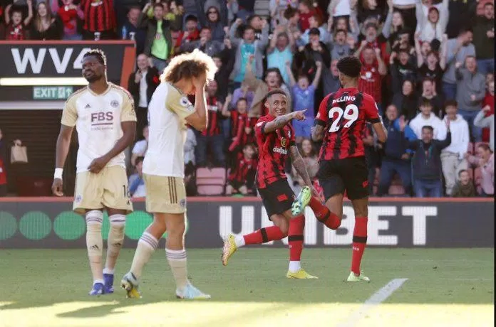 Bournemouth tiếp tục có được chiến thắng trước Leicester và lọt vào top 10 của Premiere League sau 10 vòng đấu (Ảnh: Internet) Bournemouth tiếp tục có được chiến thắng trước Leicester và lọt vào top 10 của Premiere League sau 10 vòng đấu (Ảnh: Internet)