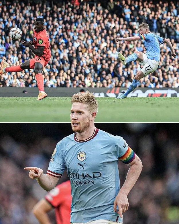 Kevin Bruyne lập siêu phẩm trong chiến thắng của Man City trước Brighton (Ảnh: Internet) Kevin Bruyne lập siêu phẩm trong chiến thắng của Man City trước Brighton (Ảnh: Internet)