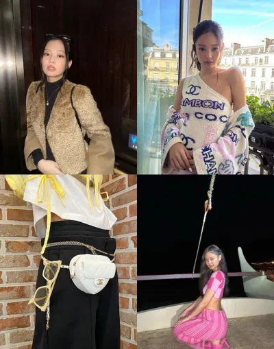Mọi set đồ mà Jennie diện đều có thể trở thành xu hướng (Ảnh: Internet)
