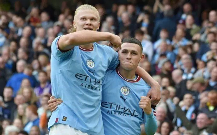 Erling Haaland lập hat-trick vào lưới MU (Ảnh: Internet) Erling Haaland lập hat-trick vào lưới MU (Ảnh: Internet)