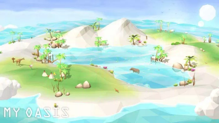 Game My Oasis: Anxiety Relief Game giúp bạn thư giãn với ốc đảo của riêng mình (Ảnh: Internet)