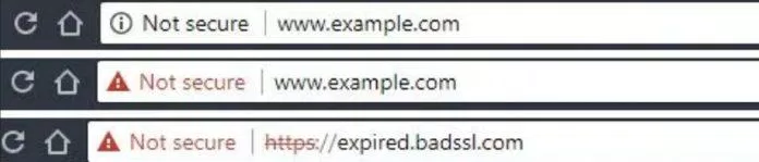 Cảnh báo trang web không an toàn có màu đỏ khi bật tính năng Flags (Ảnh: Internet) Cảnh báo trang web không an toàn có màu đỏ khi bật tính năng Flags (Ảnh: Internet)