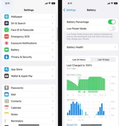 Cách bật biểu tượng pin trên màn hình iOS 16 (Ảnh: Internet) Cách bật biểu tượng pin trên màn hình iOS 16 (Ảnh: Internet)