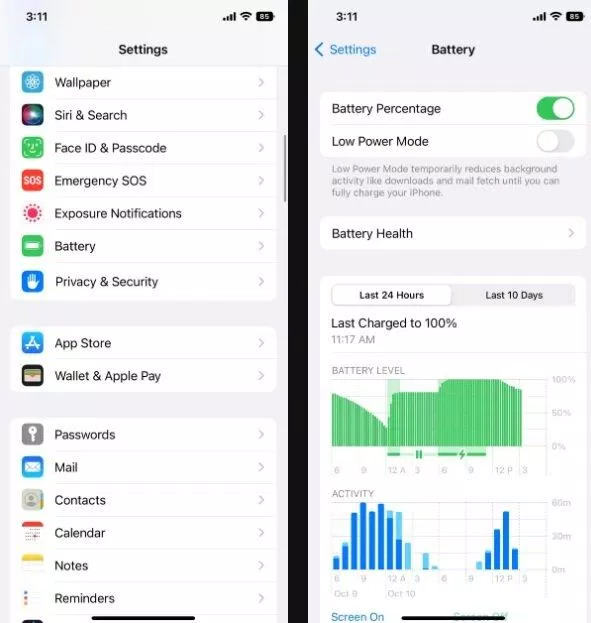 Cách bật biểu tượng pin trên màn hình iOS 16 (Ảnh: Internet) Cách bật biểu tượng pin trên màn hình iOS 16 (Ảnh: Internet)