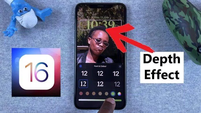 Hiệu ứng chiều sâu màn hình khóa trên iOS 16 (Ảnh: Internet) Hiệu ứng chiều sâu màn hình khóa trên iOS 16 (Ảnh: Internet)