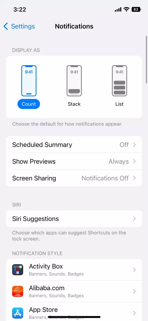 Các chế độ hiển thị thông báo khác nhau trên iOS 16 (Ảnh: Internet) Các chế độ hiển thị thông báo khác nhau trên iOS 16 (Ảnh: Internet)