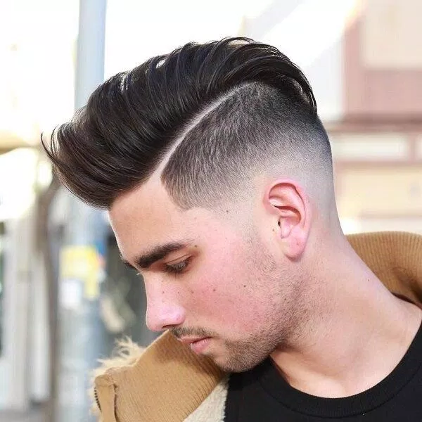 Kiểu tóc nam mặt dài Pompadour (nguồn: internet)