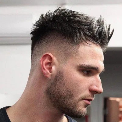 Kiểu tóc nam mặt dài Quiff (nguồn: internet)