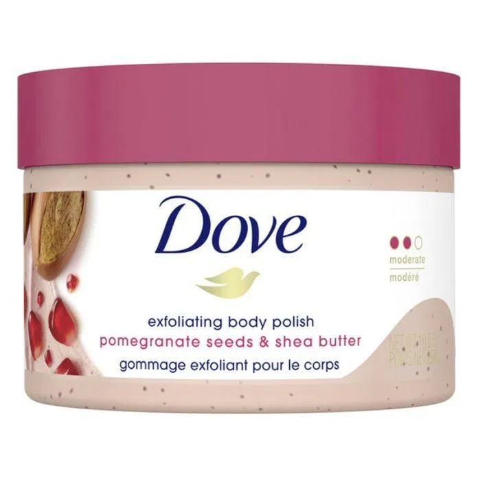 Tẩy tế bào chết Dove Pomegranate Seeds & Shea Butter Modera (Nguồn: Internet)