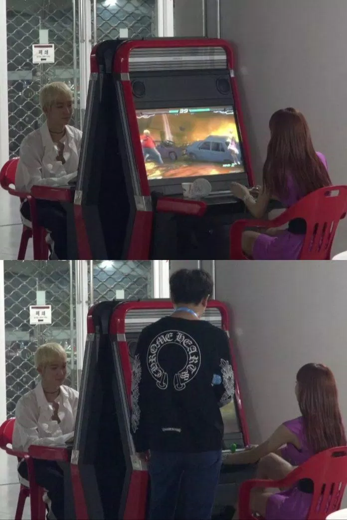 BLACKPINK Lisa và WINNER Seunghoon trở thành bạn bè sau một buổi chơi game tại Lễ hội âm nhạc Hàn Quốc 2017 (Ảnh: Internet)