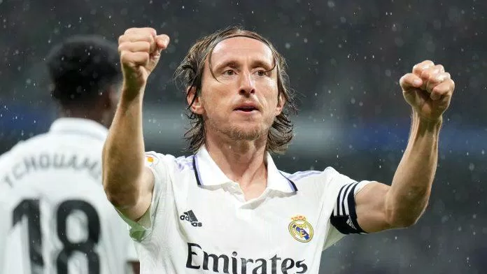 Modric mở điểm cho Real từ rất sớm trong trận gặp Sevilla (Ảnh: Internet)