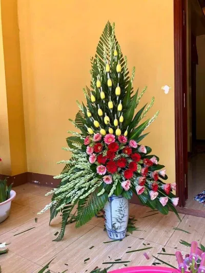 Tổng hợp 100 mẫu cắm hoa bàn thờ đơn giản mà đẹp: Thêm phần trang trọng cho gia tiên cắm hoa đơn giản hoa cúc hoa đào Hoa đồng tiền hoa hồng hoa huê hoa lay ơn hoa ly hoa mai hoa sen mẫu cắm hoa bàn thờ đẹp mẫu hoa cắm bàn thờ mẫu hoa cắm bàn thờ đẹp