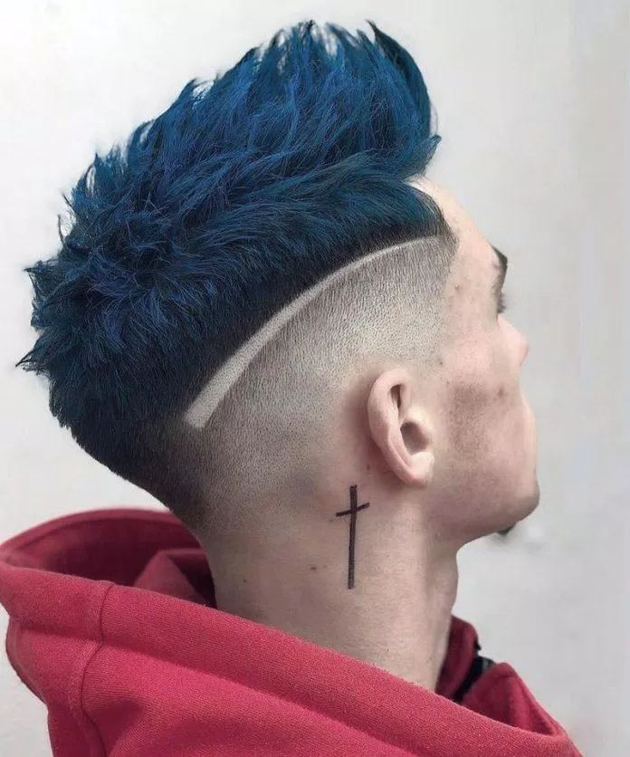 Màu nhuộm tóc nam xanh dương (nguồn: internet)
