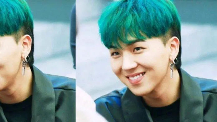 Màu nhuộm tóc nam xanh rêu (nguồn: internet)