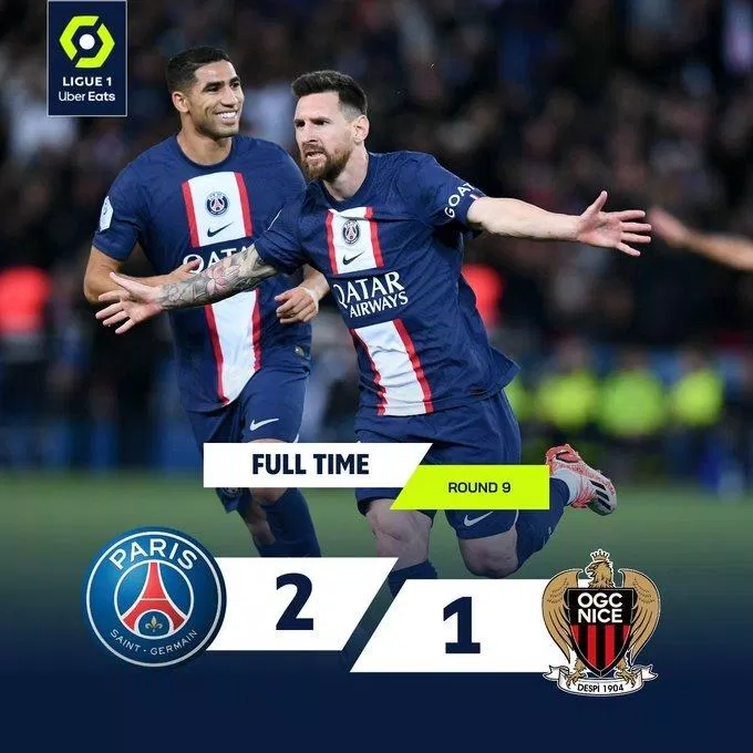 Bàn thắng trong trận gặp Nice là bàn thắng thứ 11 của Messi ở mùa giải 2022/2023 (Ảnh: Internet) Bàn thắng trong trận gặp Nice là bàn thắng thứ 11 của Messi ở mùa giải 2022/2023 (Ảnh: Internet)