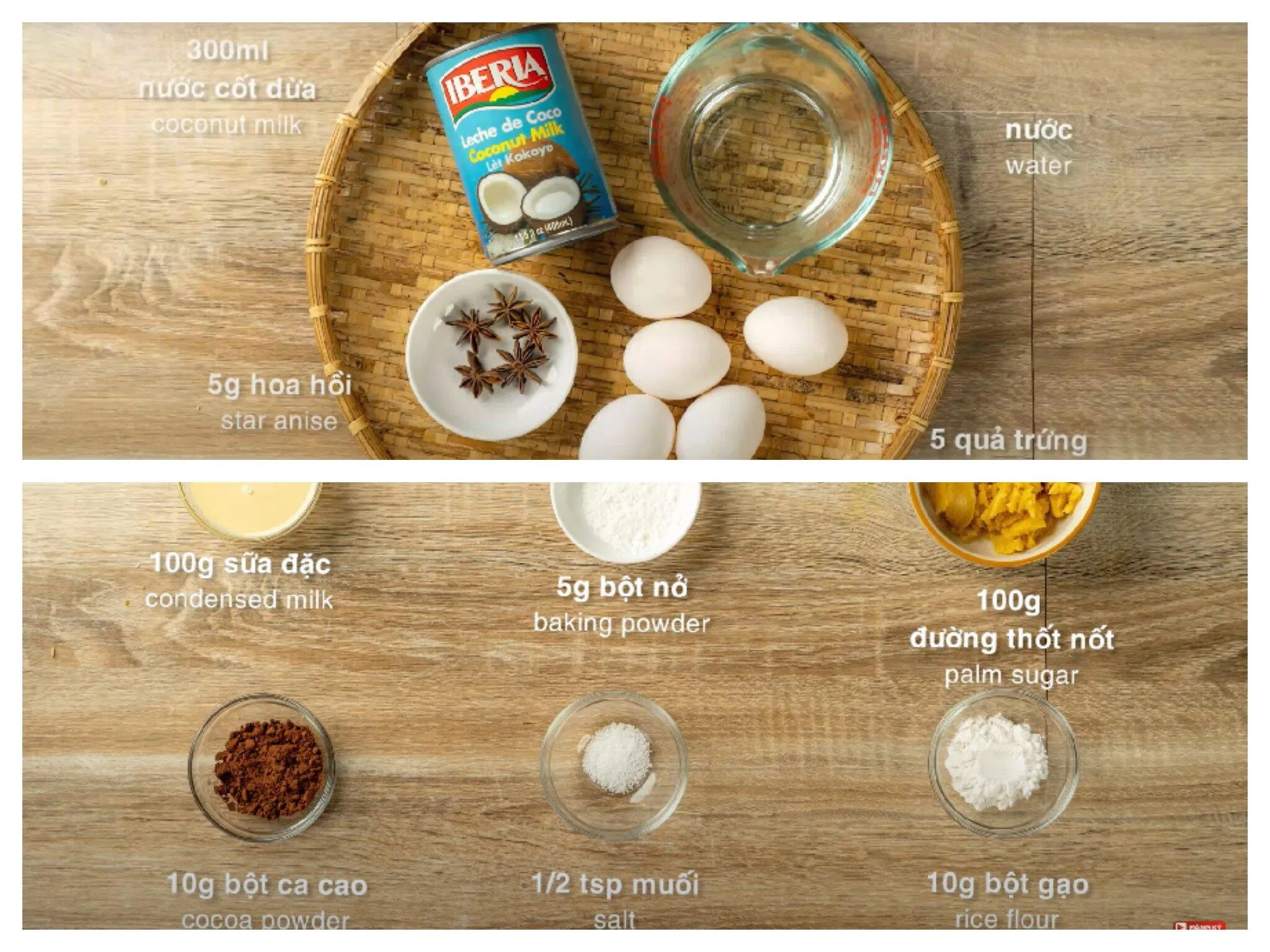 Nguyên liệu làm bánh flan sôcla.jpg