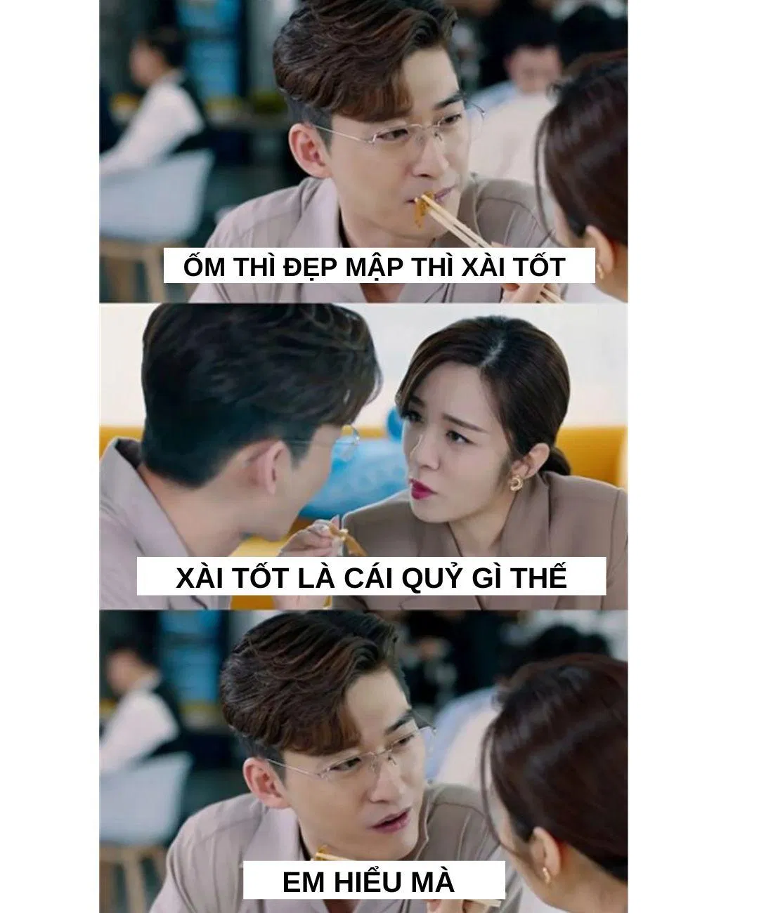 Chị cứ giả vờ như vậy là anh thích lắm (Ảnh: BlogAnChoi)