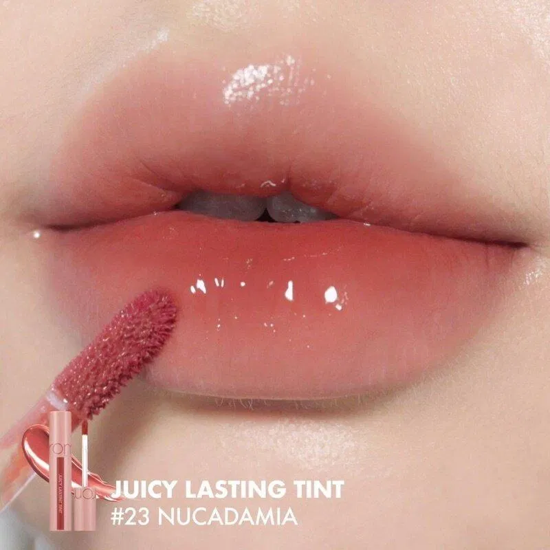 Son kem bóng Romand Bare Juicy Lasting Tint - màu 23: Nucadamia (Ảnh: internet)