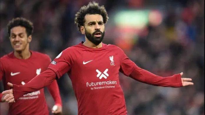 Salah chính thức đánh dấu trở lại phong độ đỉnh cao bằng bàn thắng quí giá vào lưới Man City (Ảnh: Internet)