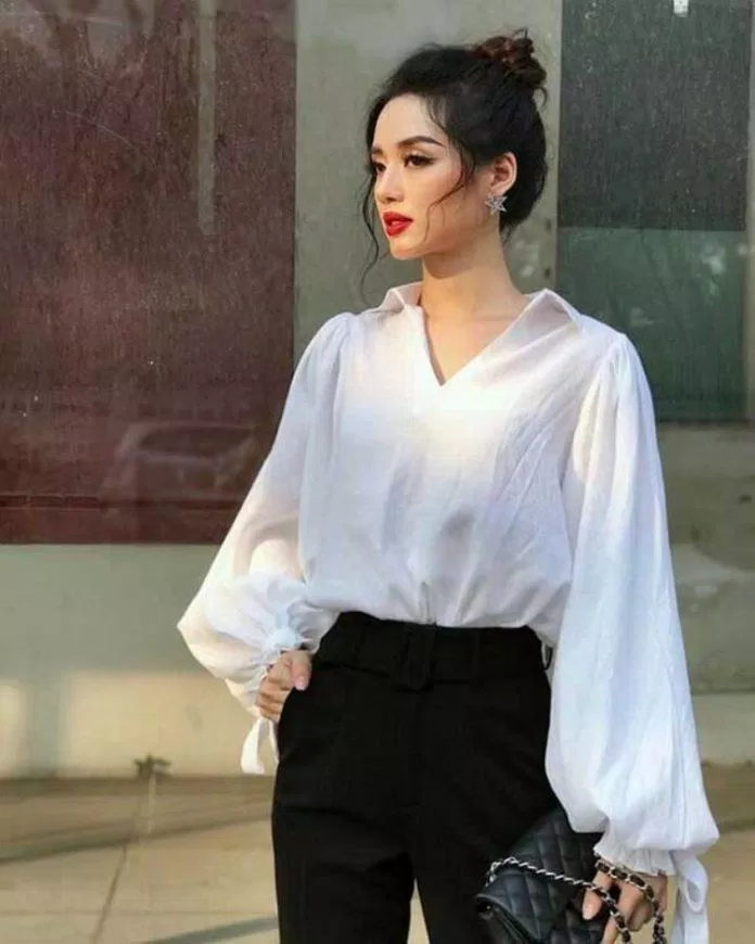 Nữ tính và ấn tượng với sơ mi tay bồng (Ảnh: Internet)