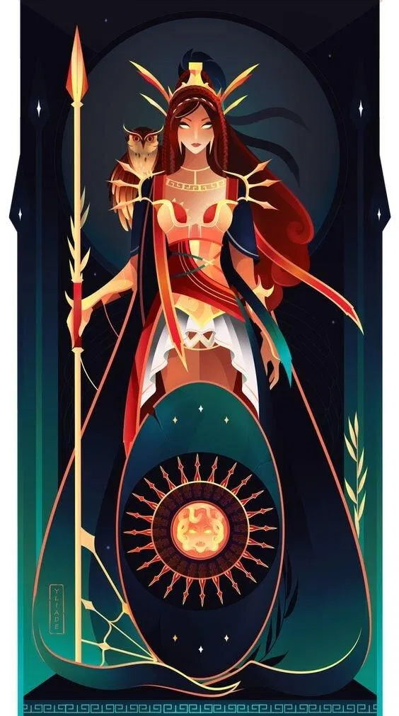 Thần Athena. Nguồn Yliade