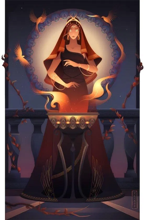 Thần Hestia. Nguồn Yliade