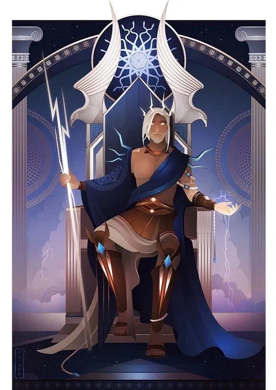 Thần Zeus. Nguồn Yliade