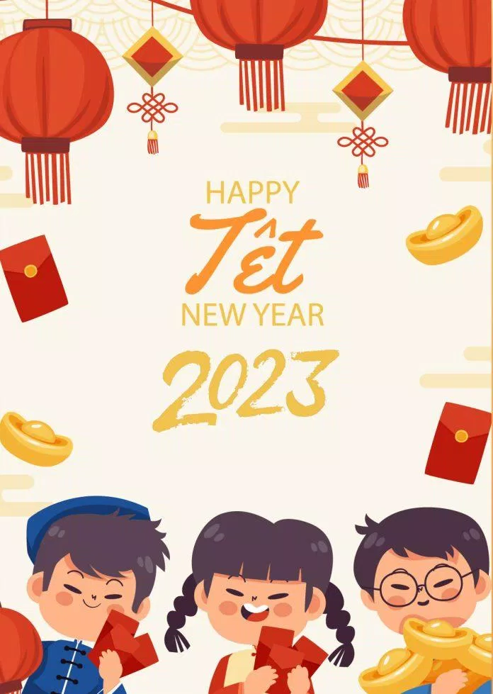 Hình nền điện thoại Tết 2023 đẹp mới nhất. (Ảnh: Internet)