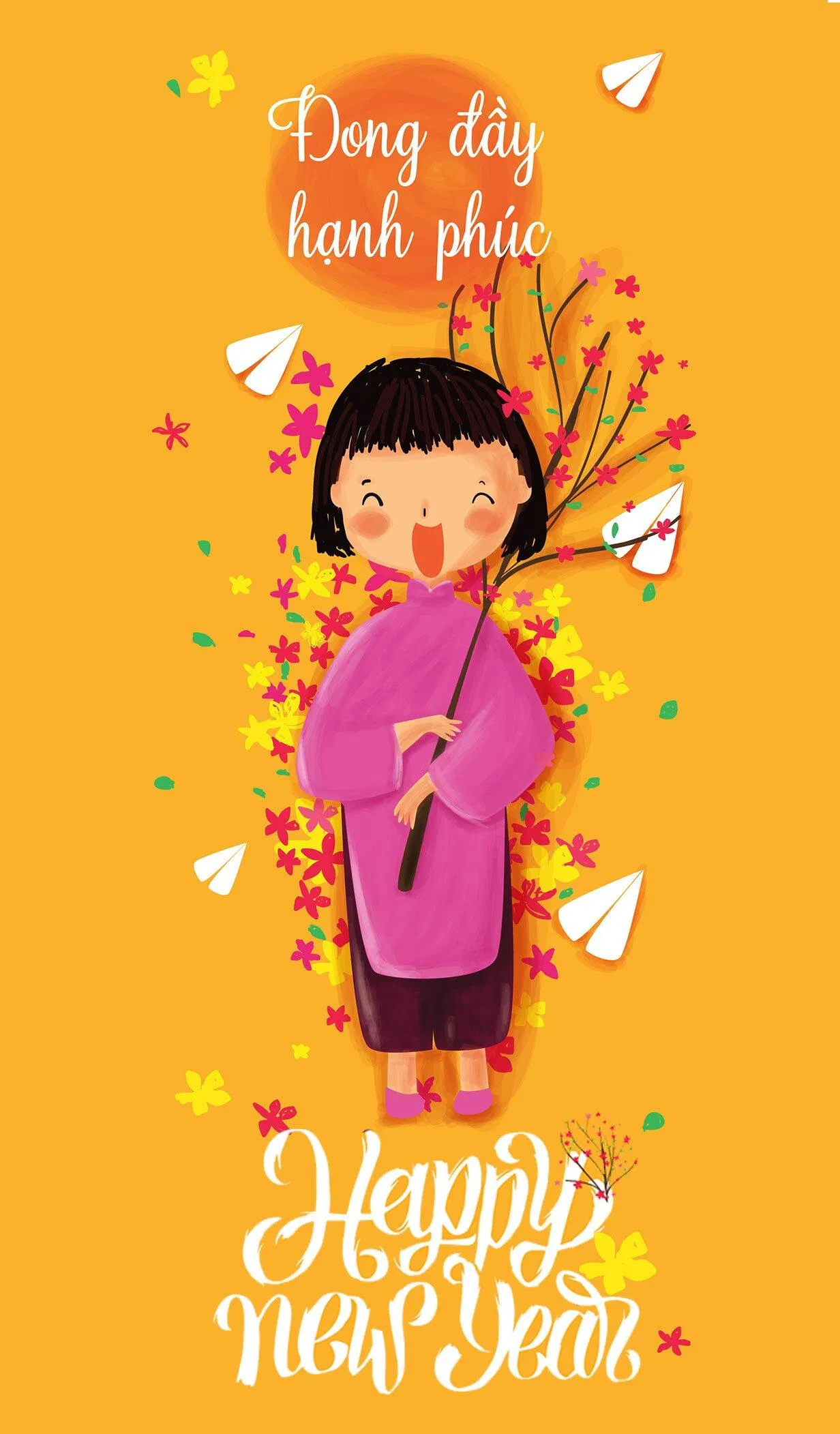 Hình nền điện thoại Tết 2023 đẹp mới nhất. (Ảnh: Internet)