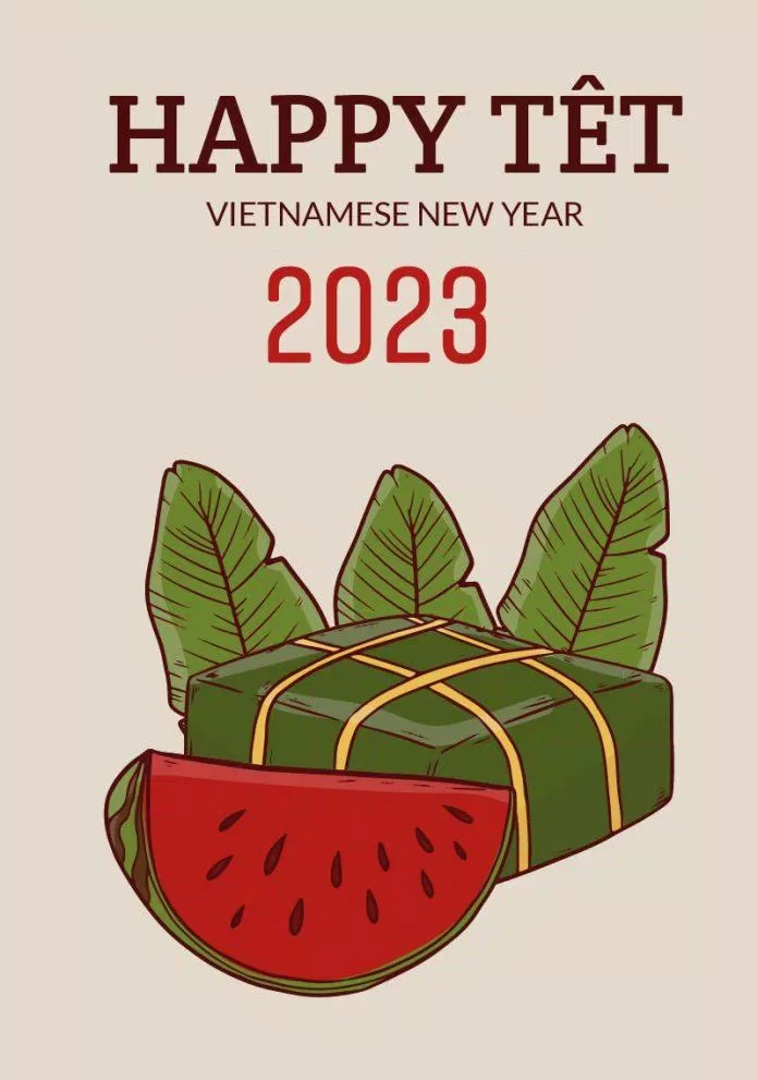 Thiệp chúc mừng năm mới 2023 sang trọng. (Ảnh: Internet)