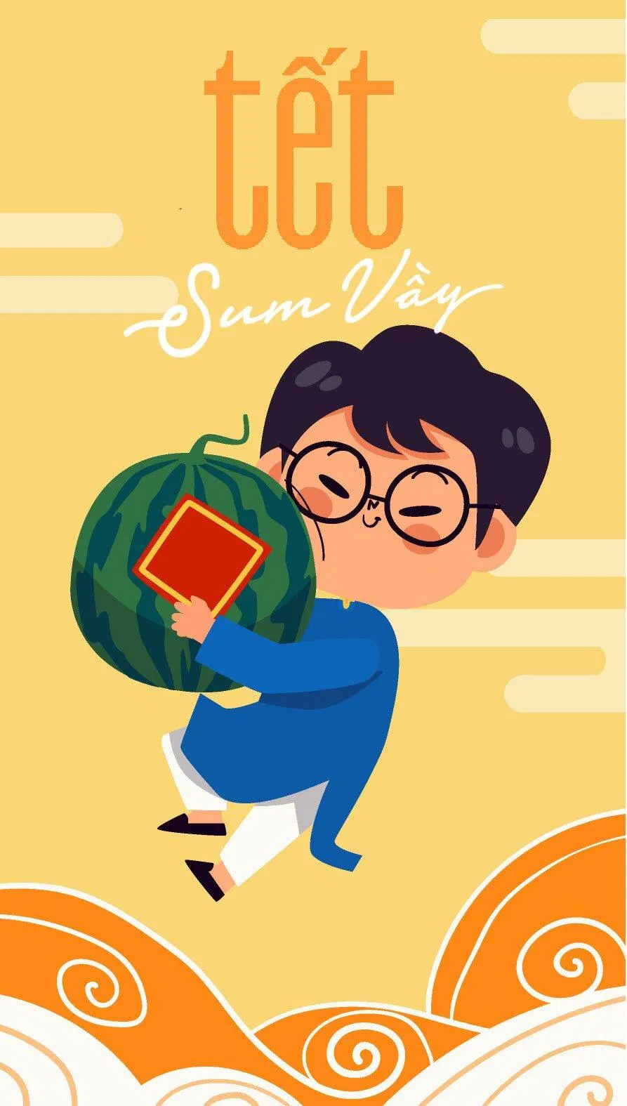Thiệp chúc mừng năm mới 2023 thuần Việt đẹp độc đáo. (Ảnh: Internet)