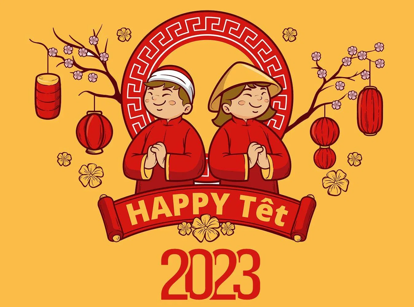 Hình nền Tết 2023 đẹp (Ảnh: Internet)