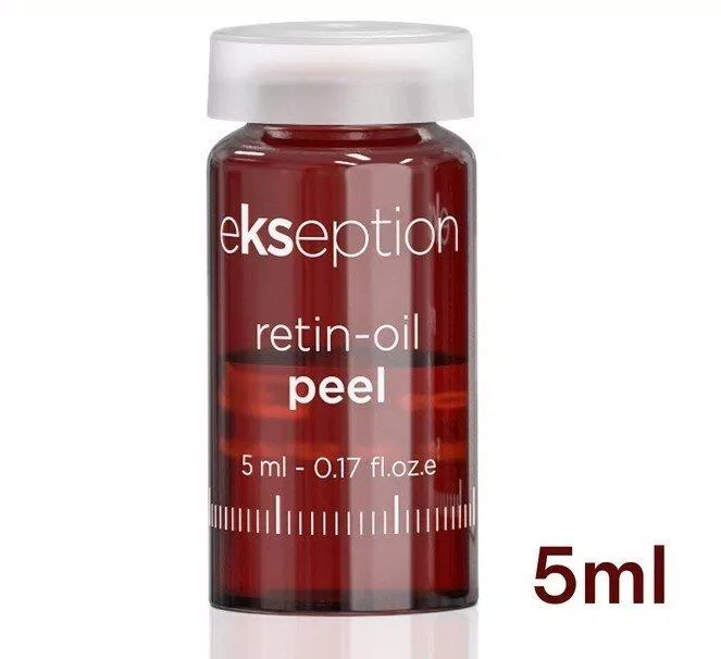 Tinh chất Peel da hóa học Ekseption Retin-Oil Peel được thiết kế dạng chai thủy tinh 5ml nên dễ bảo quản và dễ sử dụng (nguồn: internet)