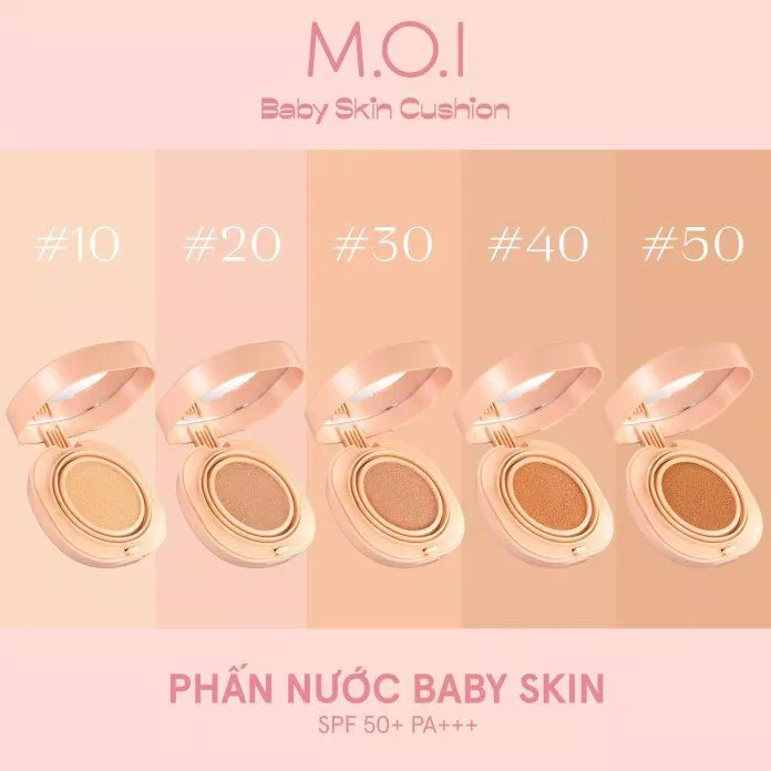 M.O.I mang đến 5 màu cushion (Nguồn: Internet) M.O.I mang đến 5 màu cushion (Nguồn: Internet)