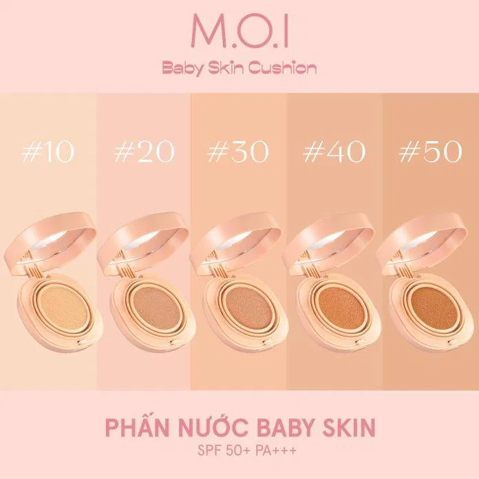 M.O.I mang đến 5 màu cushion (Nguồn: Internet) M.O.I mang đến 5 màu cushion (Nguồn: Internet)