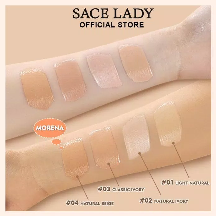 4 màu của phấn nước Sace Lady (Nguồn: Internet)