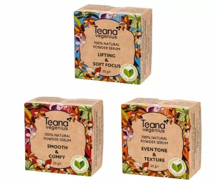 Phấn phủ kiềm dầu serum bột Teana Vegenius 100% Natural Powder Serum (nguồn: internet)