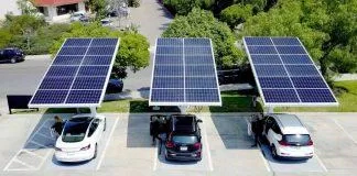 Sạc pin cho xe điện bằng năng lượng mặt trời là xu hướng hiện nay (Ảnh: Internet)
