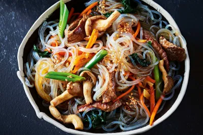 Miến trộn Hàn Quốc Japchae. Nguồn: Internet