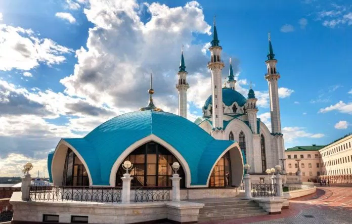Kremlin Kazan - được công nhận là di sản thế giới của UNESCO và nơi này cũng được biết đến là nơi ở của tổng thống Tatarstan. (Ảnh: Internet)