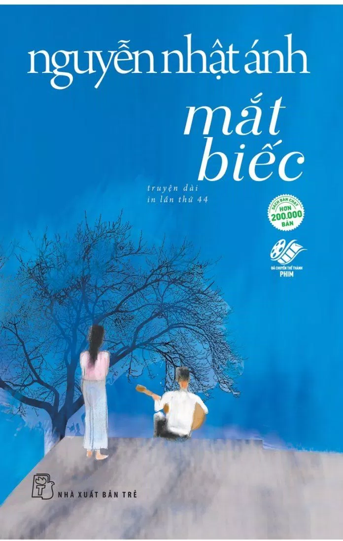 Bìa sách "Mắt biếc" - Ảnh: Internet Bìa sách "Mắt biếc" - Ảnh: Internet